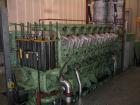 Used ABC V16 DZC Diesel Generator for vegetable oil, animal fat, heavy fuel oil or exotic fuel (RDBPO).  Comprised of:  (1) Fuel system, (2) fuel tanks 10,700 gallons (40,500 liters), (1) daily tank ...