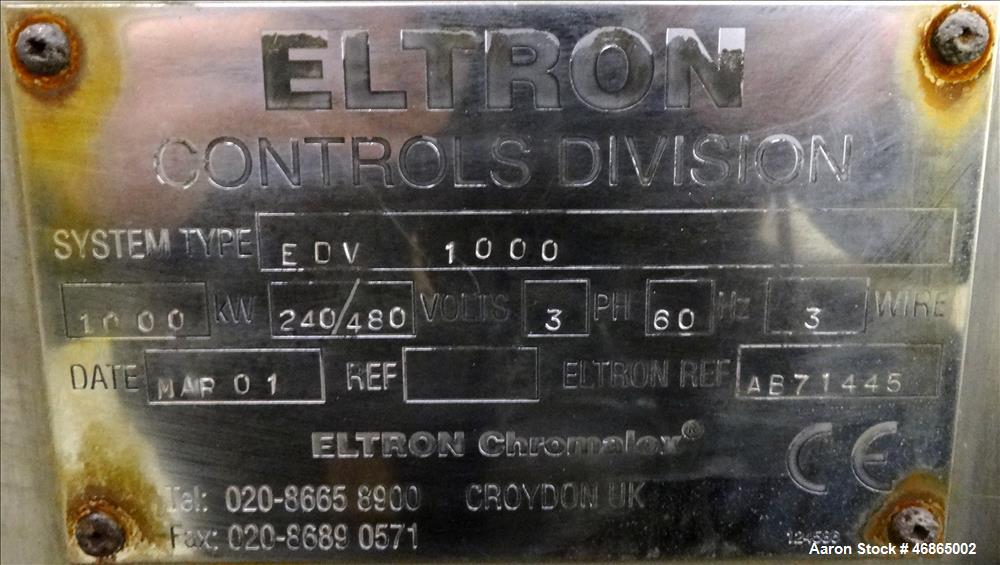 Used- Eltron Chromalox 1000 kW Resistive Load Bank