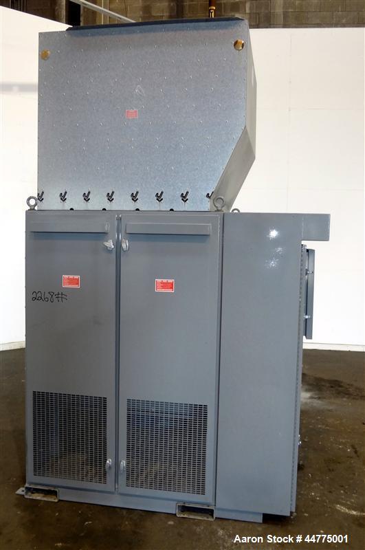 Used Simplex Mars 800 kW Forced Air-Cooled Resistive Load Bank, LBS Series, Model Mars 800.  Capacity 800 kw at 1.0 PF, voltage 480 VAC, connection 3 phase, 3 wire, frequency 60 hz, fan power 480 VAC...