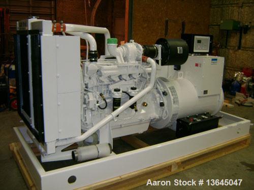 New- John Deere powered 230 kW standby (210 kW prime) diesel generator set. John Deere model 6090HF484 turbocharged engine r...