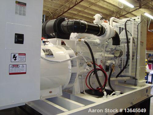 Unused-New- John Deere powered 415 kW standby (375 kW prime) diesel generator set. John Deere model 6135HF485 turbocharged engine rated 617 HP @ 1800 RPM with electronic isochronous governor. EPA tie...