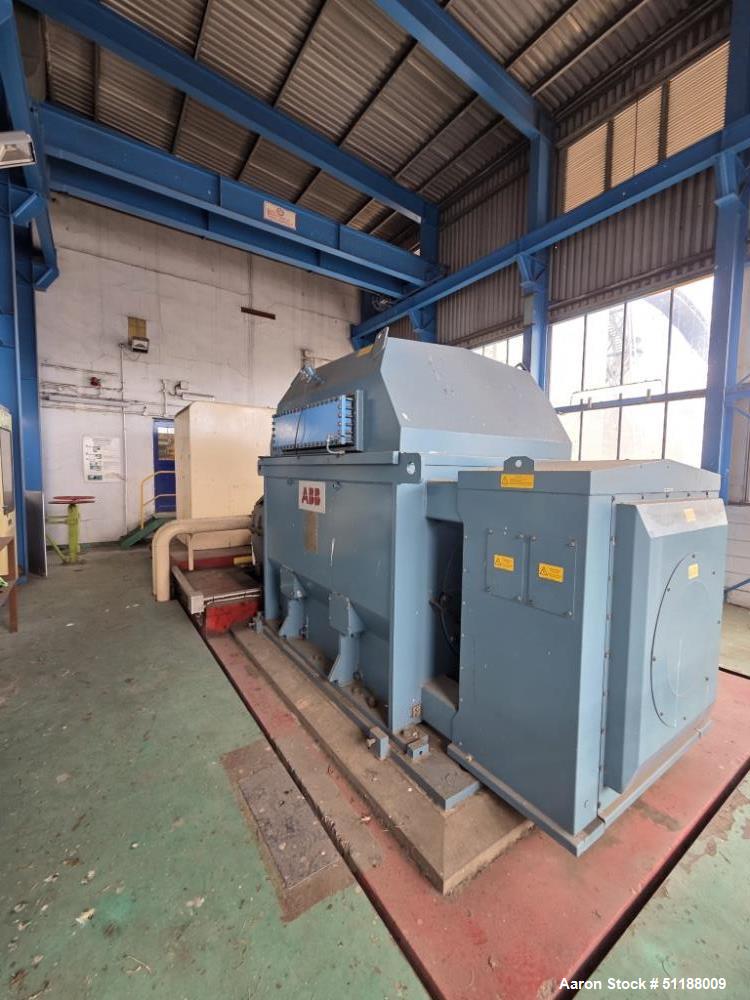 Used 4.2 MW AEG-Kanis G25 Steam Turbine Generator Set | ABB AMS 710 SL Generator | Back-Pressure Cogeneration System