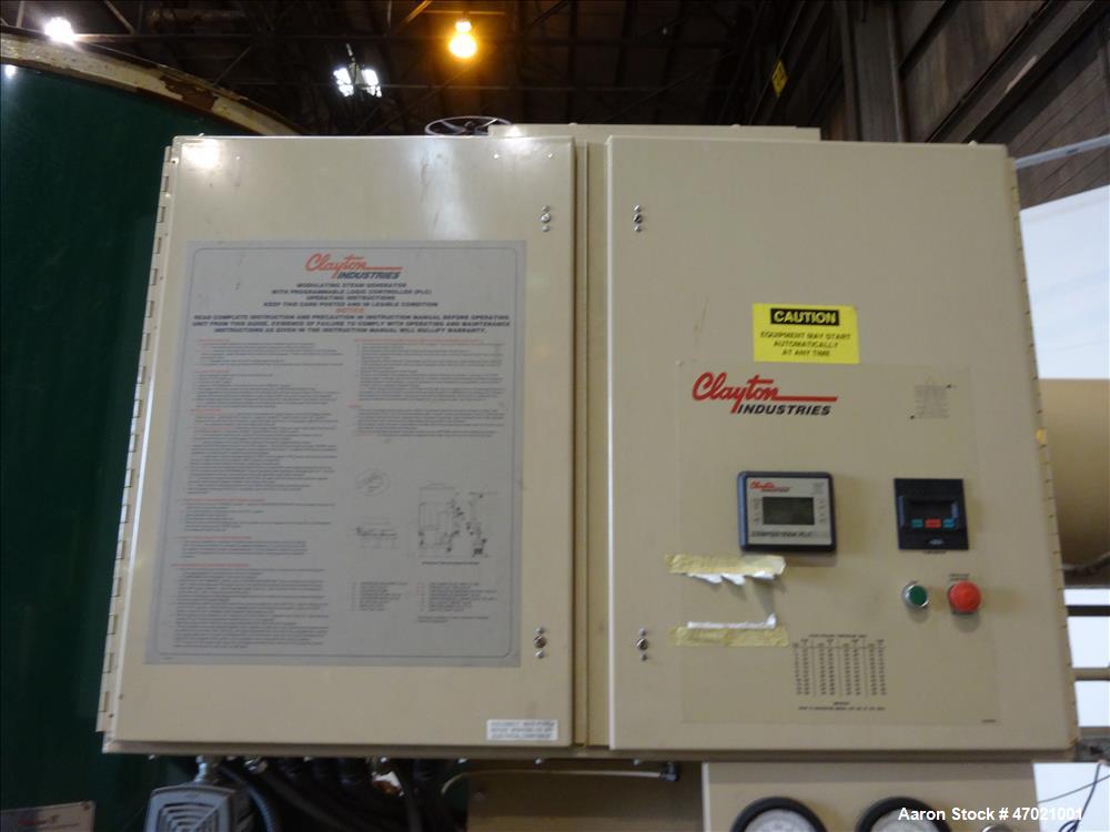 Used Clayton Skid Mounted Steam System.