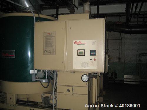 Unused-Used: Clayton Steam Generator, model EG-204-2. Horsepower 200 bhp, design pressure 200 psi, operating pressure 125 psi, safety valve set 200 psi, voltage 460/60/3, converted from propane to na...