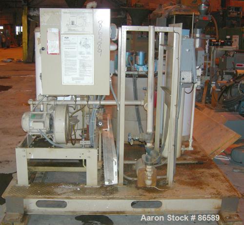 USED: Clayton steam generator, model EG-33-IRI, natural gas fired. Boiler output 33 bhp, net heat output 1,104,675 but/hr (323 kw), heat input 1,416,250 btu/hr equivalent output from and at 212 degre...