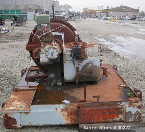 USED: Elliot turbine, model EPG 2. 1500 hp, governor, EXH press 40 psig, inlet press 200 psig, inlet temp 480 deg F, gov type Woodward PG-PL.