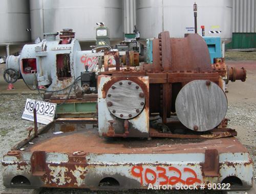 USED: Elliot turbine, model EPG 2. 1500 hp, governor, EXH press 40 psig, inlet press 200 psig, inlet temp 480 deg F, gov type Woodward PG-PL.