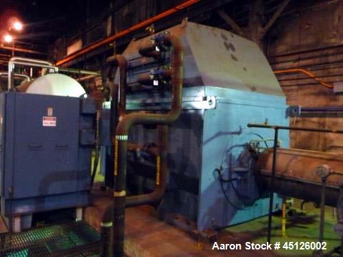 Used Elliot 11MW Back Pressure Steam Turbine Generator Set. ABB AMS 800LC generator 3/60/4160V. Year 2002.