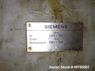 Used Siemens Steam Turbine, 7.3MW, Model NK 32/36-3Da.