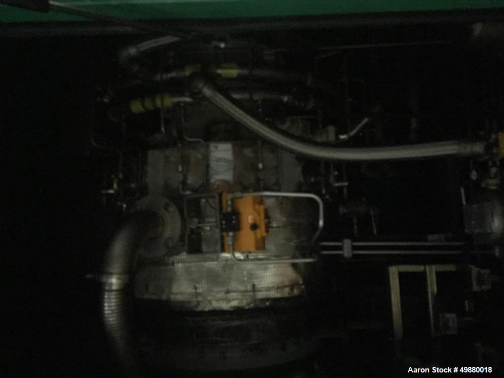 Used Solar 4 MW natural gas steam turbine, type Cantataur 50 SoloNOx, 4200 Kw. 149650 RPM. 510 deg C. (950 deg F.), incl. Standardkessel-Duisburg infrastructure, Insulated box, New 1996. (The rotor w...