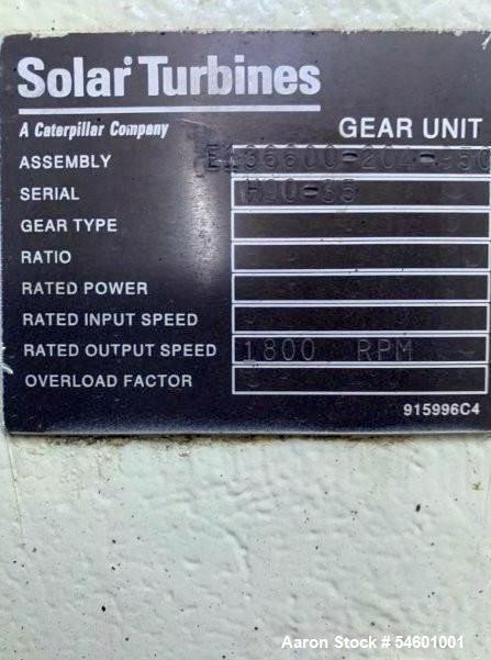 Used CAT Solar Turbines Centaur 40 Natural Gas Turbine Power Package – Approx. 3.7 MW