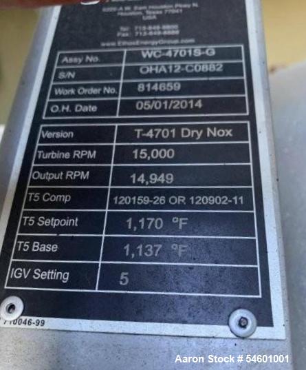 Used CAT Solar Turbines Centaur 40 Natural Gas Turbine Power Package – Approx. 3.7 MW