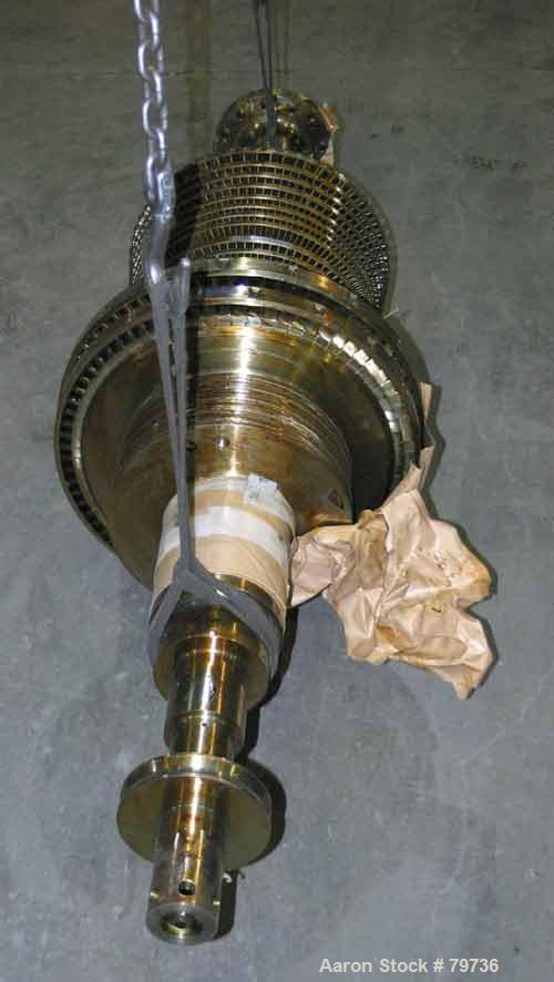 USED: Westinghouse steam turbine rotor, part #4IJ276. Spindledesigned for the following class vessels: AR-13, AR-14, AD-26.Weight 2,700 lbs. Year 1966 by Westinghouse Electric Corp/MarineDivision, Su...