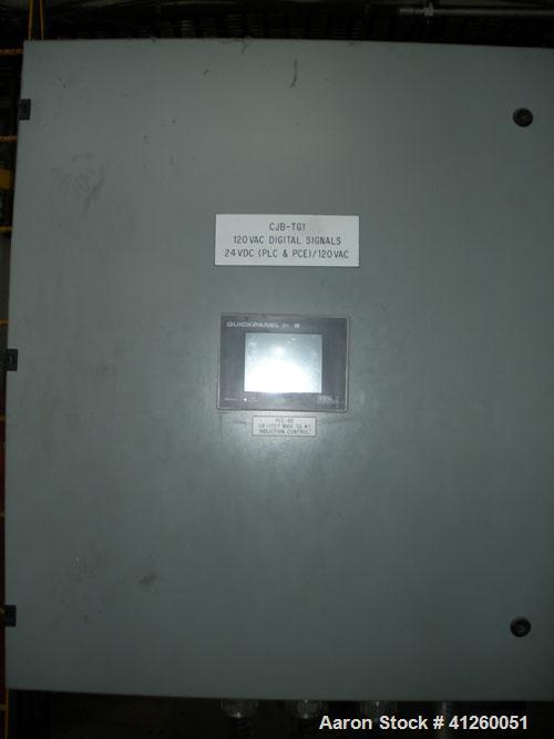 Used Westinghouse Steam Turbine Generator Set. Generator Westinghouse AC, approximately 6,000 kW, 7,500 KVA, 6900 volts, 628 amps, 80&PF, 3 phase, 60 Hz. 3600 rpm, 336 exc amps, 125 exc volts, 60S 85...