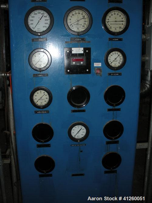 Used Westinghouse Steam Turbine Generator Set. Generator Westinghouse AC, approximately 6,000 kW, 7,500 KVA, 6900 volts, 628 amps, 80&PF, 3 phase, 60 Hz. 3600 rpm, 336 exc amps, 125 exc volts, 60S 85...