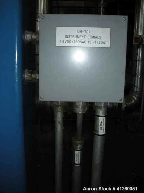 Used Westinghouse Steam Turbine Generator Set. Generator Westinghouse AC, approximately 6,000 kW, 7,500 KVA, 6900 volts, 628 amps, 80&PF, 3 phase, 60 Hz. 3600 rpm, 336 exc amps, 125 exc volts, 60S 85...