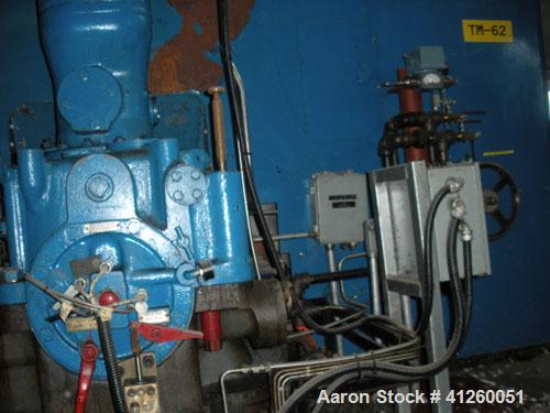 Used Westinghouse Steam Turbine Generator Set. Generator Westinghouse AC, approximately 6,000 kW, 7,500 KVA, 6900 volts, 628 amps, 80&PF, 3 phase, 60 Hz. 3600 rpm, 336 exc amps, 125 exc volts, 60S 85...