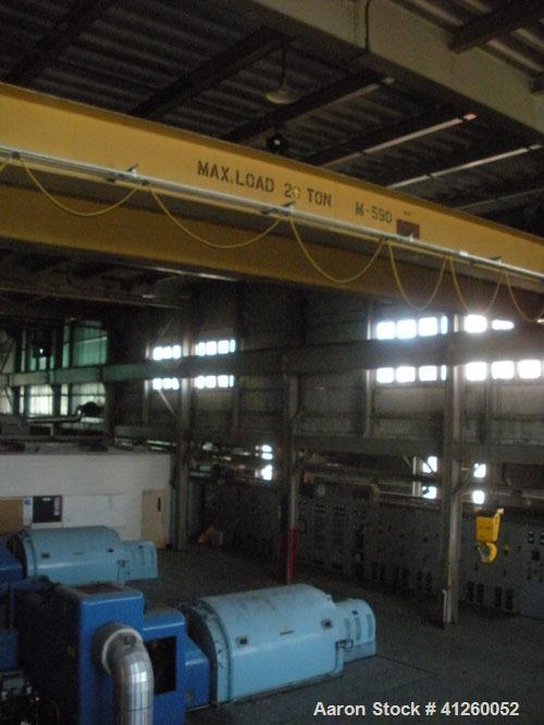 Used Westinghouse Steam Turbine Generator Set. Generator Westinghouse AC, approximately  6,000 kW /  7500 KVA, 6900 volts, 628 amps, 80 &PF, 3 phase, 60 Hz. 3600 rpm, 336 exc amps, 125 exc volts, 60S...