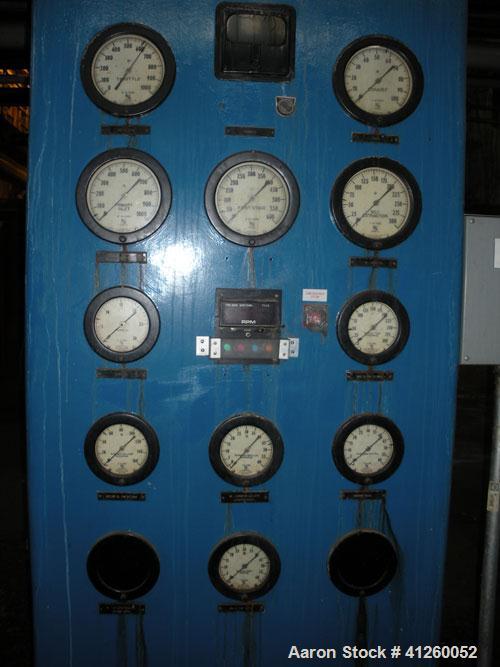Used Westinghouse Steam Turbine Generator Set. Generator Westinghouse AC, approximately  6,000 kW /  7500 KVA, 6900 volts, 628 amps, 80 &PF, 3 phase, 60 Hz. 3600 rpm, 336 exc amps, 125 exc volts, 60S...