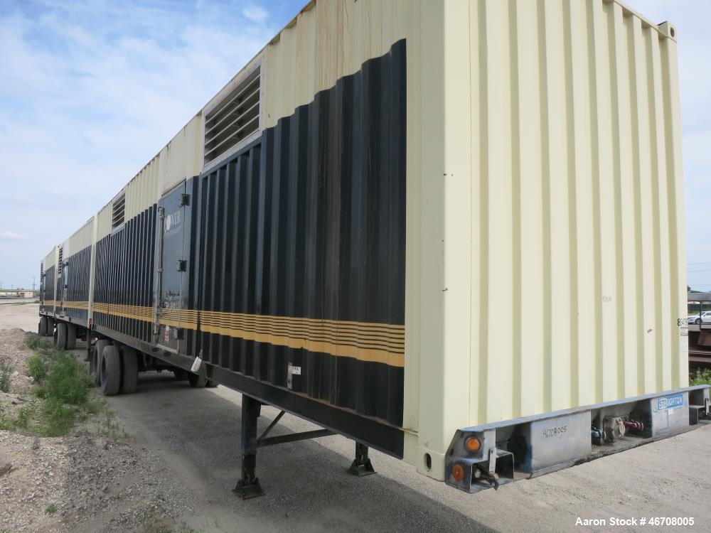 Used Kohler 40' rental grade generator sound attenuated container, tandem axle.