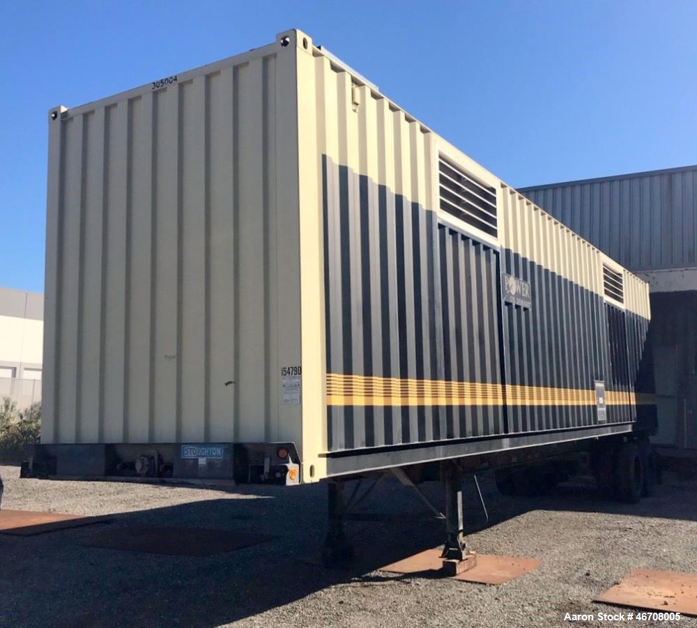 Used Kohler 40' rental grade generator sound attenuated container, tandem axle.