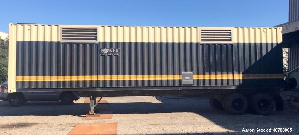 Used Kohler 40' rental grade generator sound attenuated container, tandem axle.