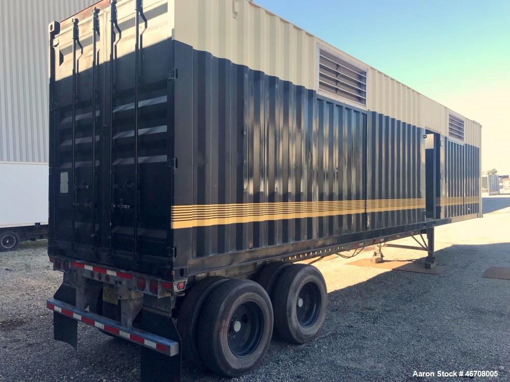 Used Kohler 40' rental grade generator sound attenuated container, tandem axle.