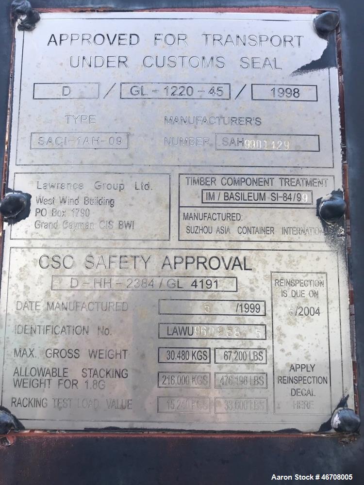 Used Kohler 40' rental grade generator sound attenuated container, tandem axle.