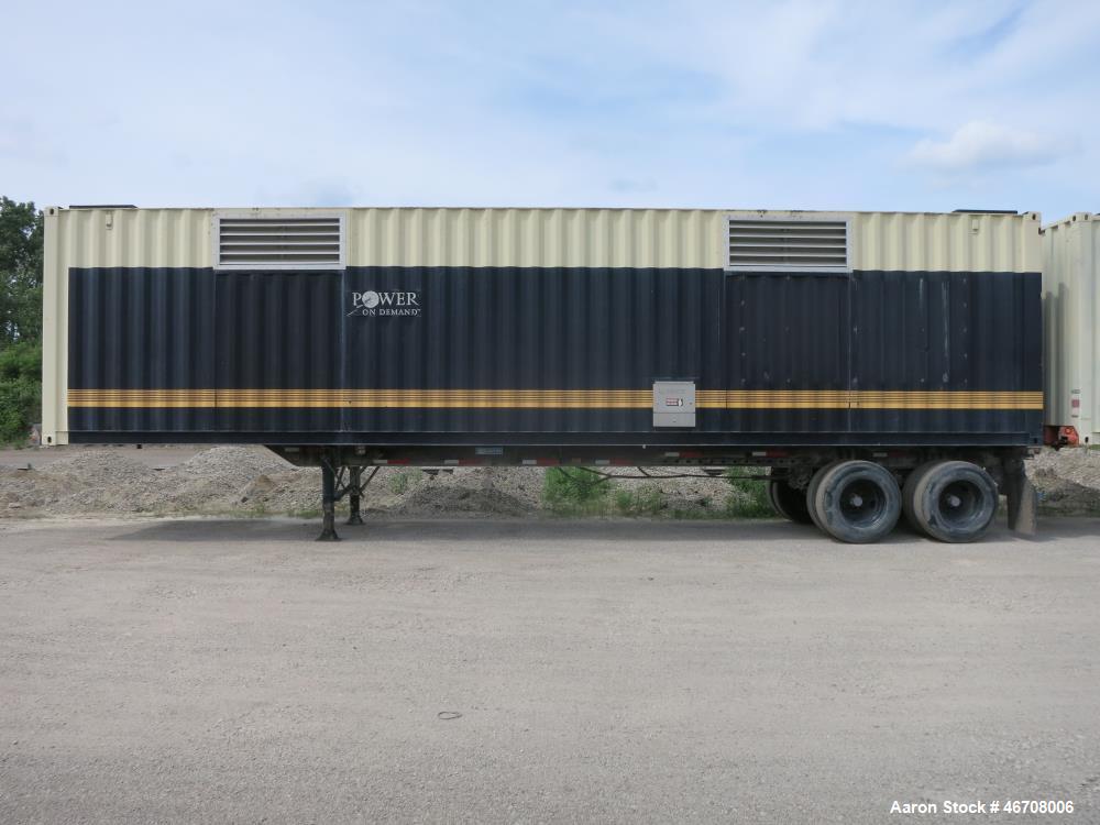 Used Kohler 40' rental grade sound attenuated generator container. Chasis only.