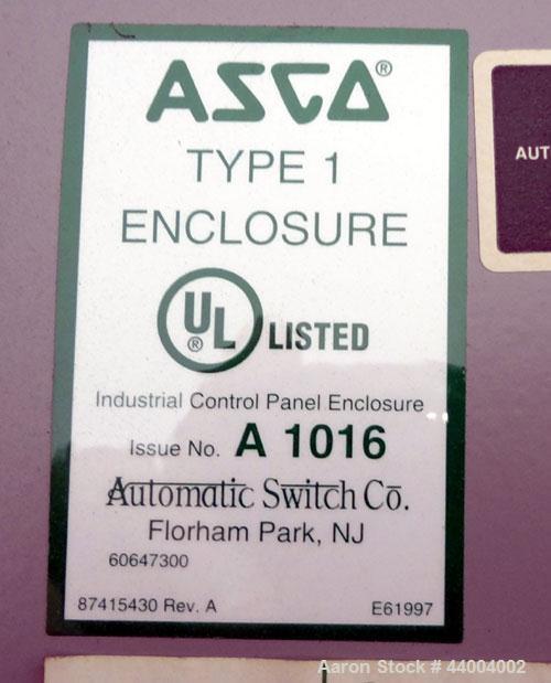 Used ASCO Series 300 Automatic Transfer Switch. 1200 Amps, 480/277 volts, 60 hz, 3 phase. Type 1 enclosure.