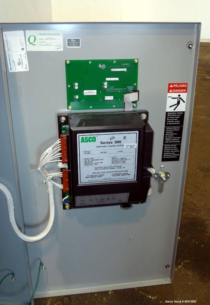 Used Asco Series 300 150 Amp Automatic Transfer Switch. Catalog#D00300030150N10C, 3/60/480 volt. Nema 1 enclosure, UL approved..