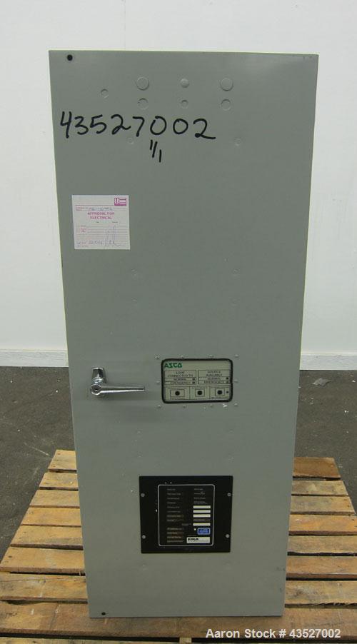 Used- Asco 300 Series Automatic Transfer Switch. 260 Amps, 3/50-60hz, 208 volt. Cat# E00300030260C10C. Type 1 enclosure.