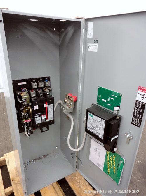 Used Asco 300 Series Power Transfer Switch, 400 Amps, 3/50-60/208 volts. Cat# E00300030400C10C, UL Listed, type 1 enclosure.