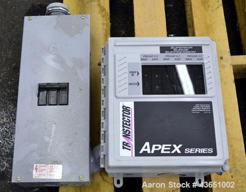 Used Asco 300 Series Automatic Transfer Switch, 400 Amps, Catalogue# E00300030400C10C. 3/60/208 volt. UL Listed type 1 enclosure. Includes a Transtector Apex series Superior Surge Suppression.