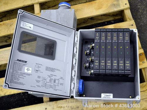Used Asco 300 Series Automatic Transfer Switch, 400 Amps, Catalogue# E00300030400C10C. 3/60/208 volt. UL Listed type 1 enclosure. Includes a Transtector Apex series Superior Surge Suppression.