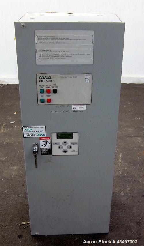 Used Asco 7000 Series Automatic Transfer Switch. 400 Amps, 480 volt, 60 hz.