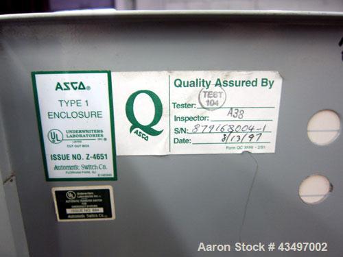 Used Asco 7000 Series Automatic Transfer Switch. 400 Amps, 480 volt, 60 hz.