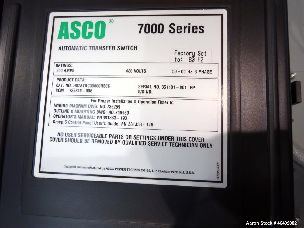 sed- Asco 7000 Series bypass isolation ATS automatic transfer switch
