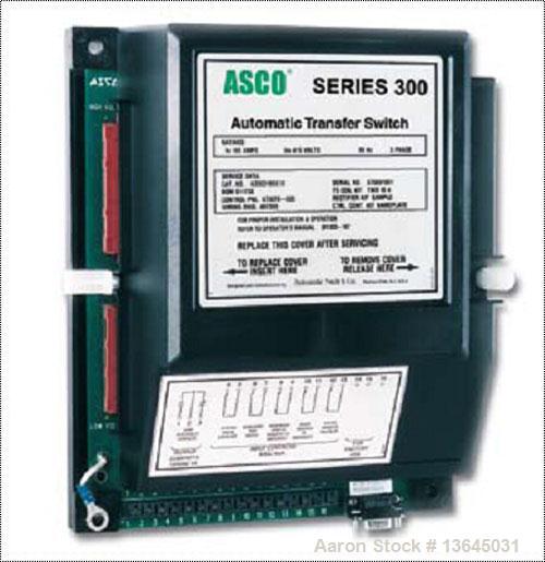 New - Asco 1600 Amp ATS series 300 power transfer switch. 3 pole, 480 volt maximum, Nema 1 enclosure, UL 1008 approved.