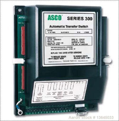 Unused-New Asco 1000 Amp ATS, series 300 power transfer switch. 3 pole, 277/480 (600 volt maximum)Nema 1 enclosure, UL 1008 ...