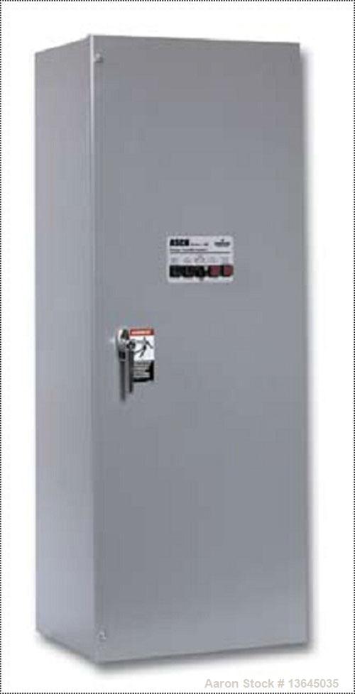 Unused-New Asco 400 Amp ATS, series 300 power transfer switch. 3 pole, set up for 3/60/208V.  Nema 1 enclosure, UL 1008 approved.