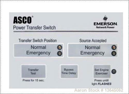 Asco 1600 Amp Automatic Transfer Switch