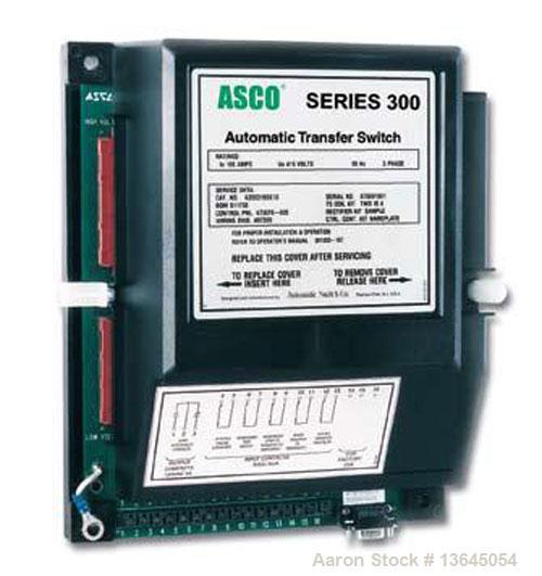 Unused-New Asco 200 amp ATS, series 300 power transfer switch, 3 pole, 3/60/480v, Nema 1 enclosure, UL 1008 approved.