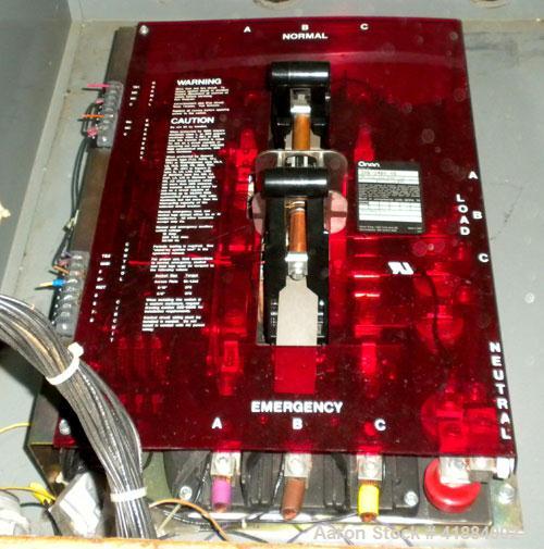 Used Cummins/Onan 225 Amp Automatic Transfer Switch,  Model 306-3480-06.  3/60/480 volt. Nema 1 enclosure.