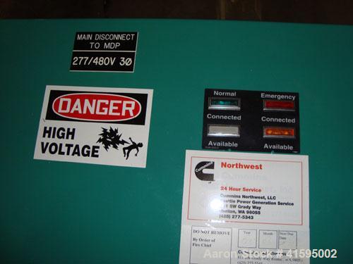 Used Cummins / Onan 600 Amp Automatic Transfer Switch, Model OTC-3383804, Serial#-J990006327. 3/60/480V, Nema 1 enclosure.