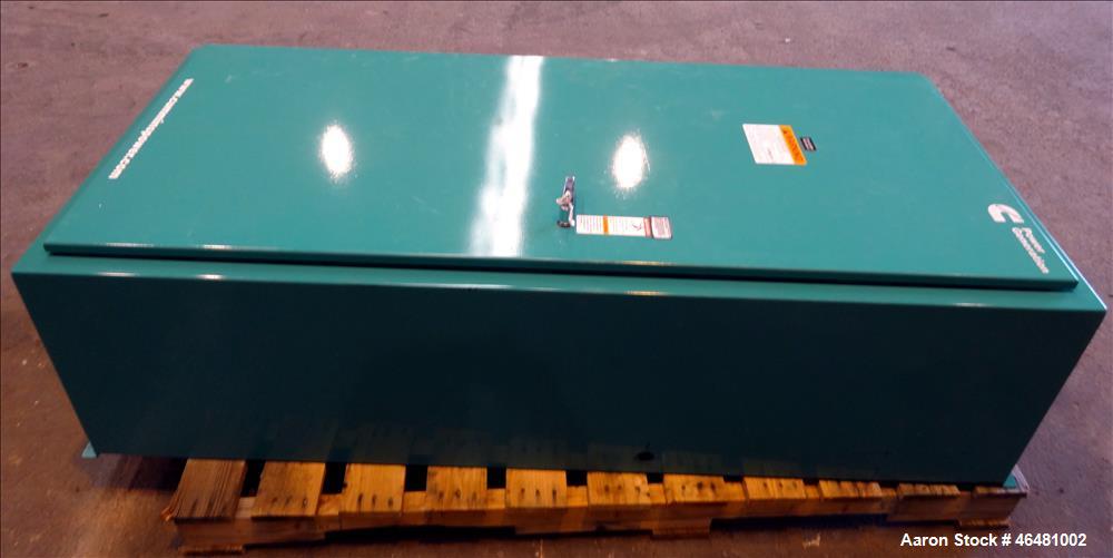 Used Cummins 600 Amp transfer switch, model OTECSEC-7644976, 208 volt, serial number C090236486
