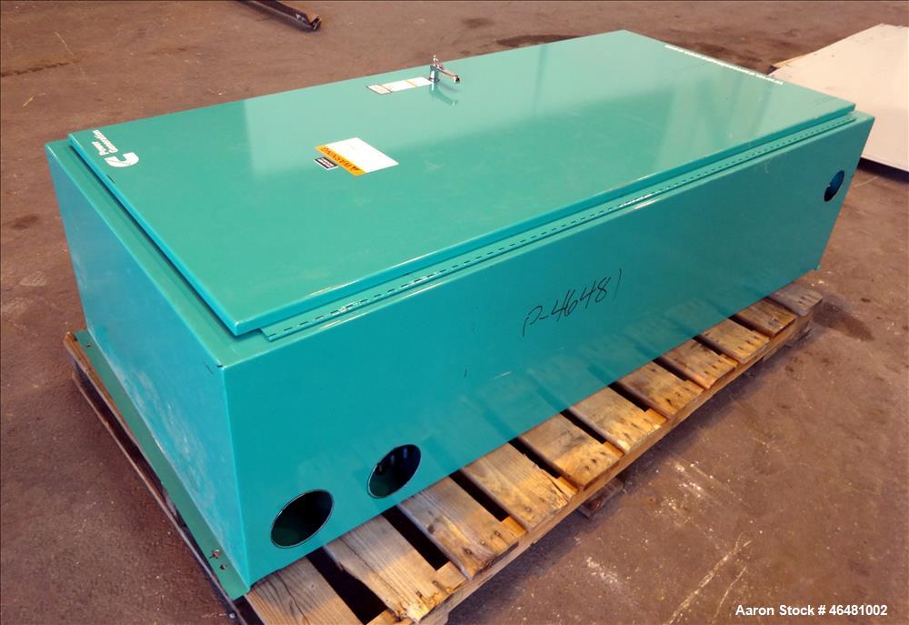 Used Cummins 600 Amp transfer switch, model OTECSEC-7644976, 208 volt, serial number C090236486
