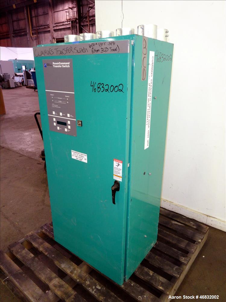 Used- Cummins Automatic Transfer switch, Model OTPCC-5754182, 600 Amp.