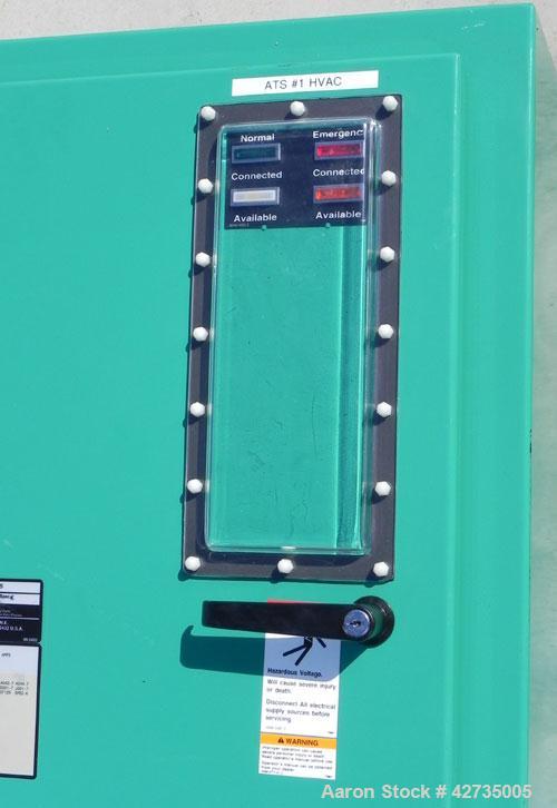 Used Cummins / Onan 125 Amp Automatic Transfer Switch, model OTA-3369905, serial #C990884265. 3/60/480V. Type 1 enclosure.