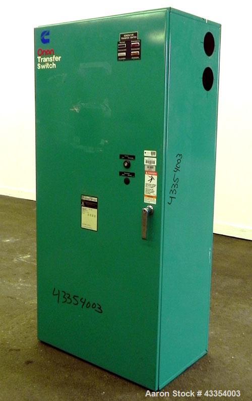 Used Cummins / Onan 600 Amp Automatic Transfer Switch, model OTA-600, serial #E980749068. 3/60/480V. Type 1 enclosure.